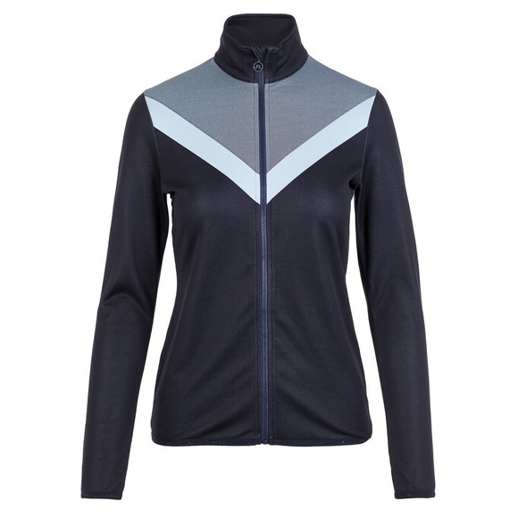 J.Lindeberg Jackets & Blazers - J. Lindeberg Vera Mid Layer Navy Jaquard Golf Full Zip Jacket Small S V Blue